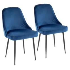 Upholstered Metal Dining Chairs, Set Of 2-Kirkland's Home Sale