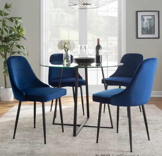 Upholstered Metal Dining Chairs, Set Of 2-Kirkland's Home Sale