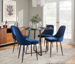 Upholstered Metal Dining Chairs, Set Of 2-Kirkland's Home Sale