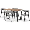 Upholstered Metal Frame 5-Pc. Dining Set-Kirkland's Home Shop