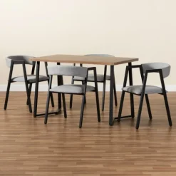Upholstered Metal Frame 5-Pc. Dining Set-Kirkland's Home Shop