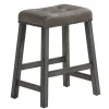 Upholstered Nailhead Counter Stools, Set Of 2-Kirkland's Home Cheap