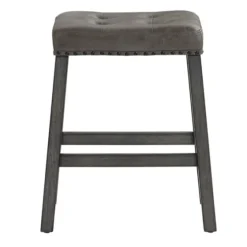 Upholstered Nailhead Counter Stools, Set Of 2-Kirkland's Home Cheap