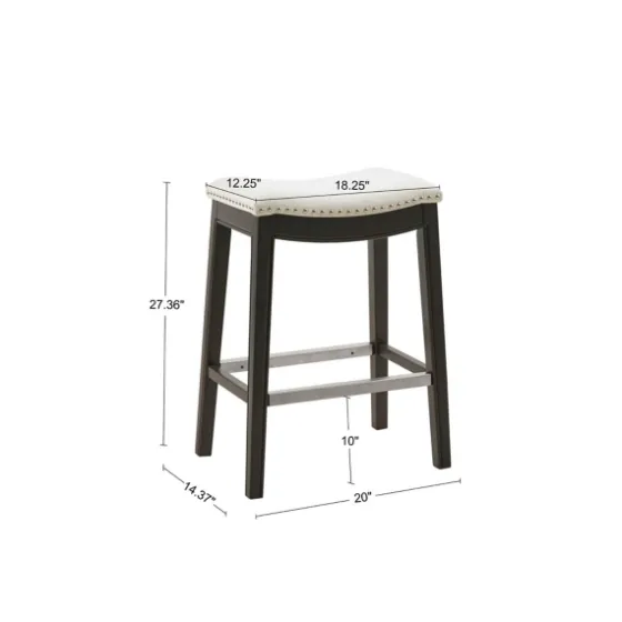 Upholstered Saddle Seat Counter Stool-Kirkland's Home Shop