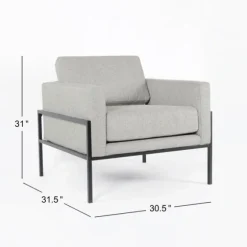Upholstered Square Accent Chair-Kirkland's Home Online