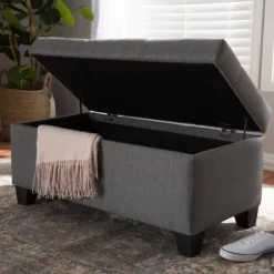 Upholstered Storage Ottoman-Kirkland's Home Outlet