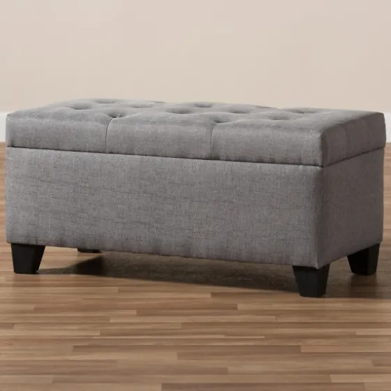 Upholstered Storage Ottoman-Kirkland's Home Outlet