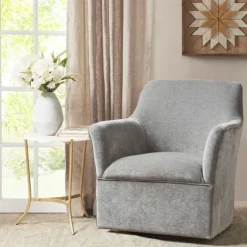 Upholstered Swivel Glider Accent Chair-Kirkland's Home Discount