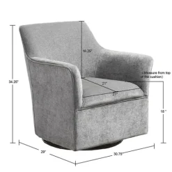 Upholstered Swivel Glider Accent Chair-Kirkland's Home Discount