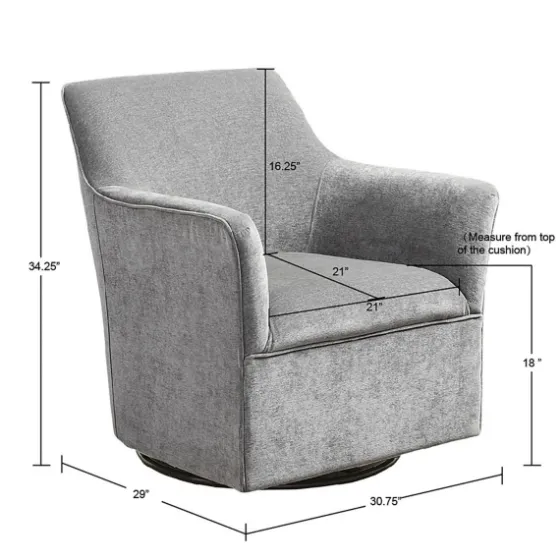 Upholstered Swivel Glider Accent Chair-Kirkland's Home Discount
