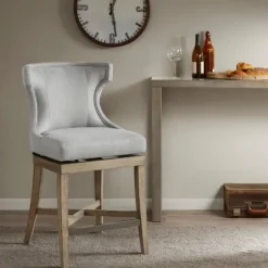 Upholstered Swivel Seat Counter Stool-Kirkland's Home New