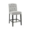 Upholstered Tufted Button Back Counter Stool-Kirkland's Home Online