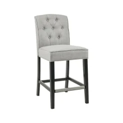 Upholstered Tufted Button Back Counter Stool-Kirkland's Home Online