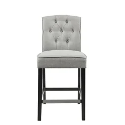 Upholstered Tufted Button Back Counter Stool-Kirkland's Home Online