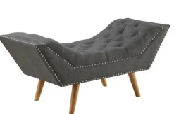 Upholstered Tufted Button Curved Bench-Kirkland's Home Clearance