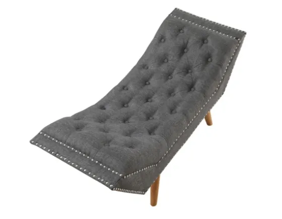 Upholstered Tufted Button Curved Bench-Kirkland's Home Clearance