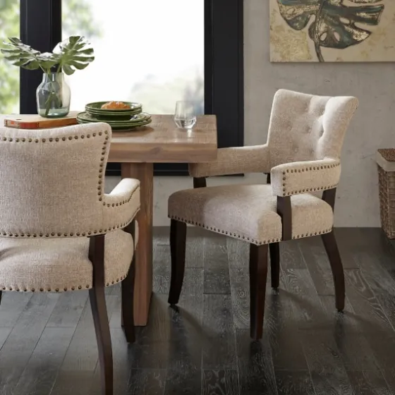 Upholstered Tufted Dining Chairs, Set Of 2-Kirkland's Home Clearance