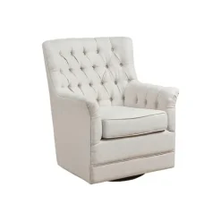 Upholstered Tufted Swivel Accent Chair-Kirkland's Home Hot