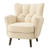 Upholstered Tufted Wingback Accent Chair-Kirkland's Home Fashion