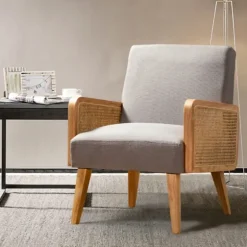 Upholstered Velvet Accent Chair-Kirkland's Home Fashion