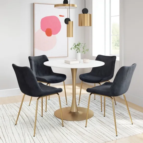 Upholstered Velvet Dining Chairs, Set Of 2-Kirkland's Home Online