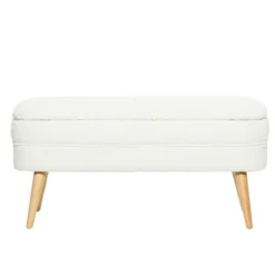Upholstered Wood Leg Storage Bench-Kirkland's Home Best