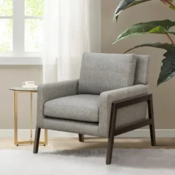 Upholstered Wood Trim Accent Chair-Kirkland's Home Flash Sale
