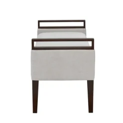 Upholstered Wood Trim Bench-Kirkland's Home Online