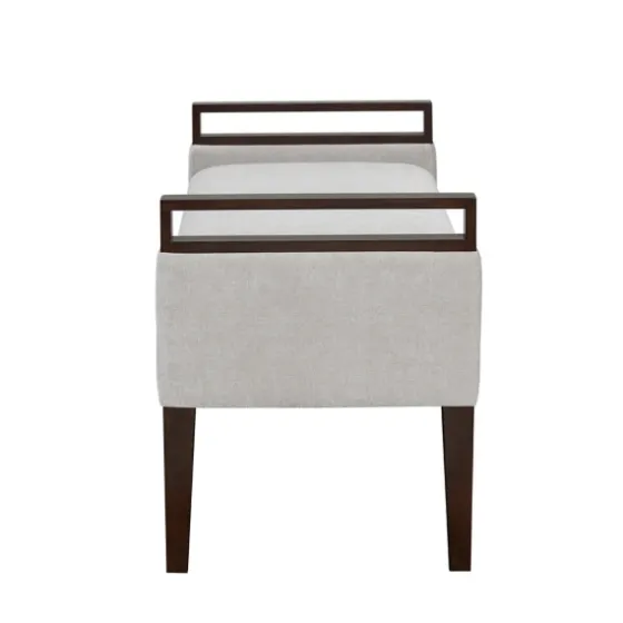 Upholstered Wood Trim Bench-Kirkland's Home Online
