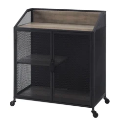 Urban Mesh Door Rolling Bar Cabinet-Kirkland's Home Flash Sale