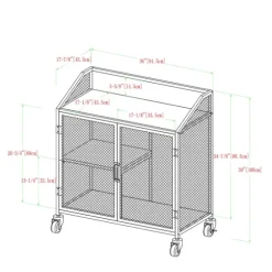 Urban Mesh Door Rolling Bar Cabinet-Kirkland's Home Flash Sale
