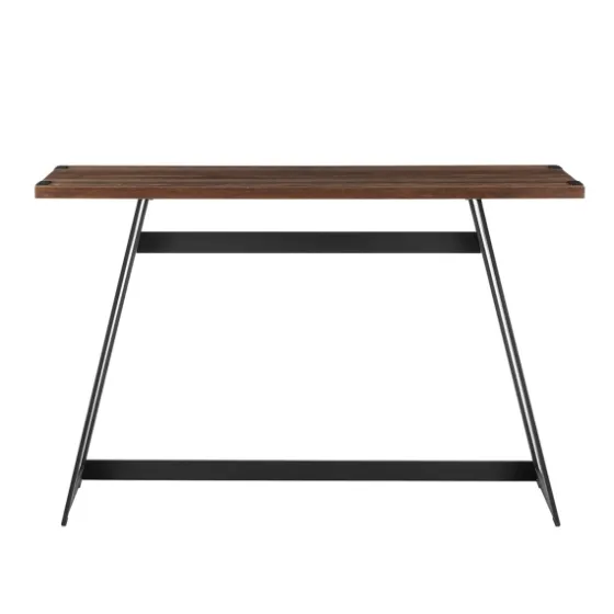 Urban Metal Wrap Dark Walnut Console Table-Kirkland's Home Flash Sale