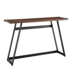 Urban Metal Wrap Dark Walnut Console Table-Kirkland's Home Flash Sale