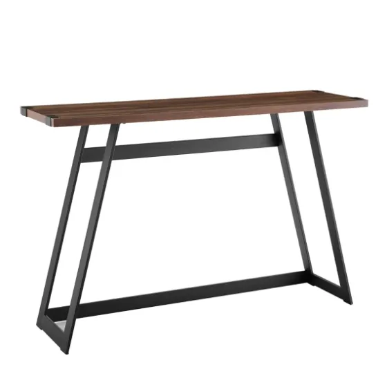 Urban Metal Wrap Dark Walnut Console Table-Kirkland's Home Flash Sale