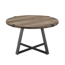 Urban Rustic Round Coffee Table-Kirkland's Home Online