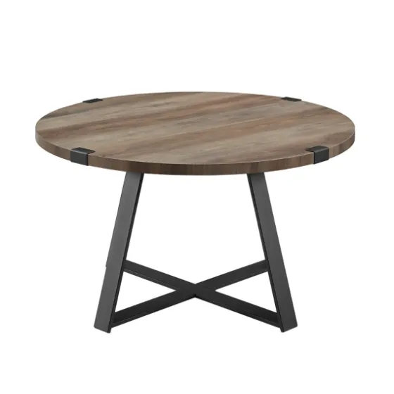 Urban Rustic Round Coffee Table-Kirkland's Home Online