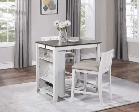 Usb Counter Table And Stools, Set Of 3-Kirkland's Home Clearance