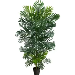 Uv-Safe Areca Palm Tree In Nursery Planter, 60 In.-Kirkland's Home Clearance