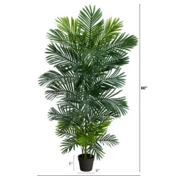 Uv-Safe Areca Palm Tree In Nursery Planter, 60 In.-Kirkland's Home Clearance