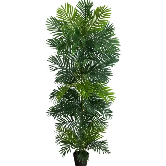 Uv-Safe Areca Palm Tree In Nursery Planter, 70 In.-Kirkland's Home Sale