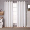 Vanilla Sateen Curtain Panel Set, 96 In.-Kirkland's Home Clearance