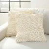 Vanilla Woven Stripes Throw Pillows, Set Of 2-Kirkland's Home Online