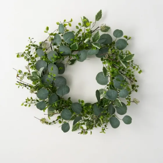 Variegated Mixed Leaf Wreath-Kirkland's Home Clearance