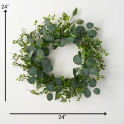 Variegated Mixed Leaf Wreath-Kirkland's Home Clearance