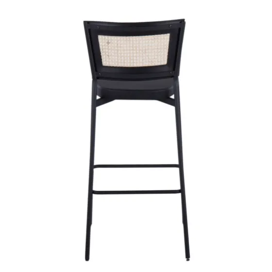 Vegan Leather And Rattan Bar Stools, Set Of 2-Kirkland's Home Outlet