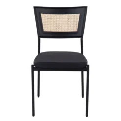 Vegan Leather And Rattan Dining Chairs, Set Of 2-Kirkland's Home Flash Sale