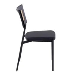 Vegan Leather And Rattan Dining Chairs, Set Of 2-Kirkland's Home Flash Sale