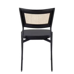 Vegan Leather And Rattan Dining Chairs, Set Of 2-Kirkland's Home Flash Sale