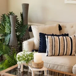Veined Zebra Palm Potted Plant-Kirkland's Home Outlet