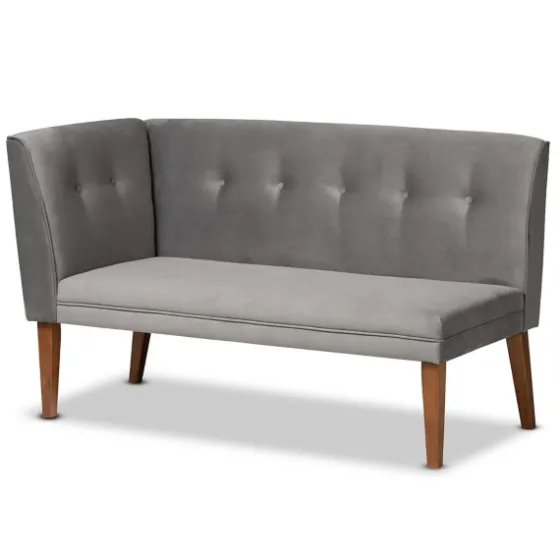 Velvet And Walnut Bench 4-Pc. Dining Set-Kirkland's Home Discount